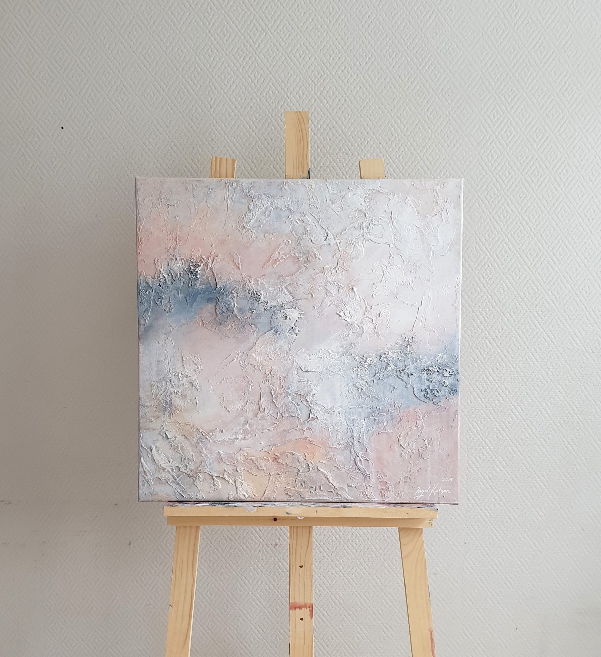 Kaasaegne abstraktne kunst interjööris, maal "Unelm" 